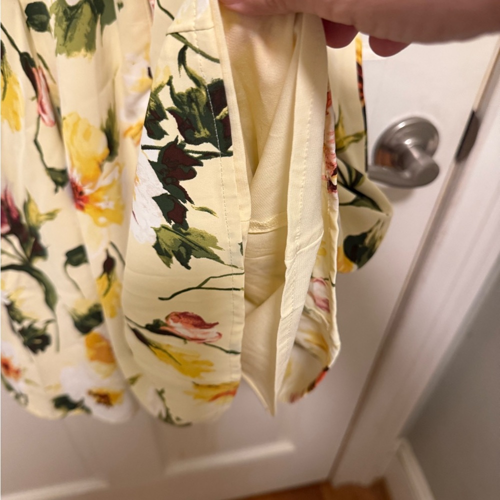 Abercrombie and Fitch Yellow Floral Mini Dress-Size Small NWOT. - Picture 5 of 7